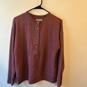 Athleta Women's Button-Down Shirt in Plum